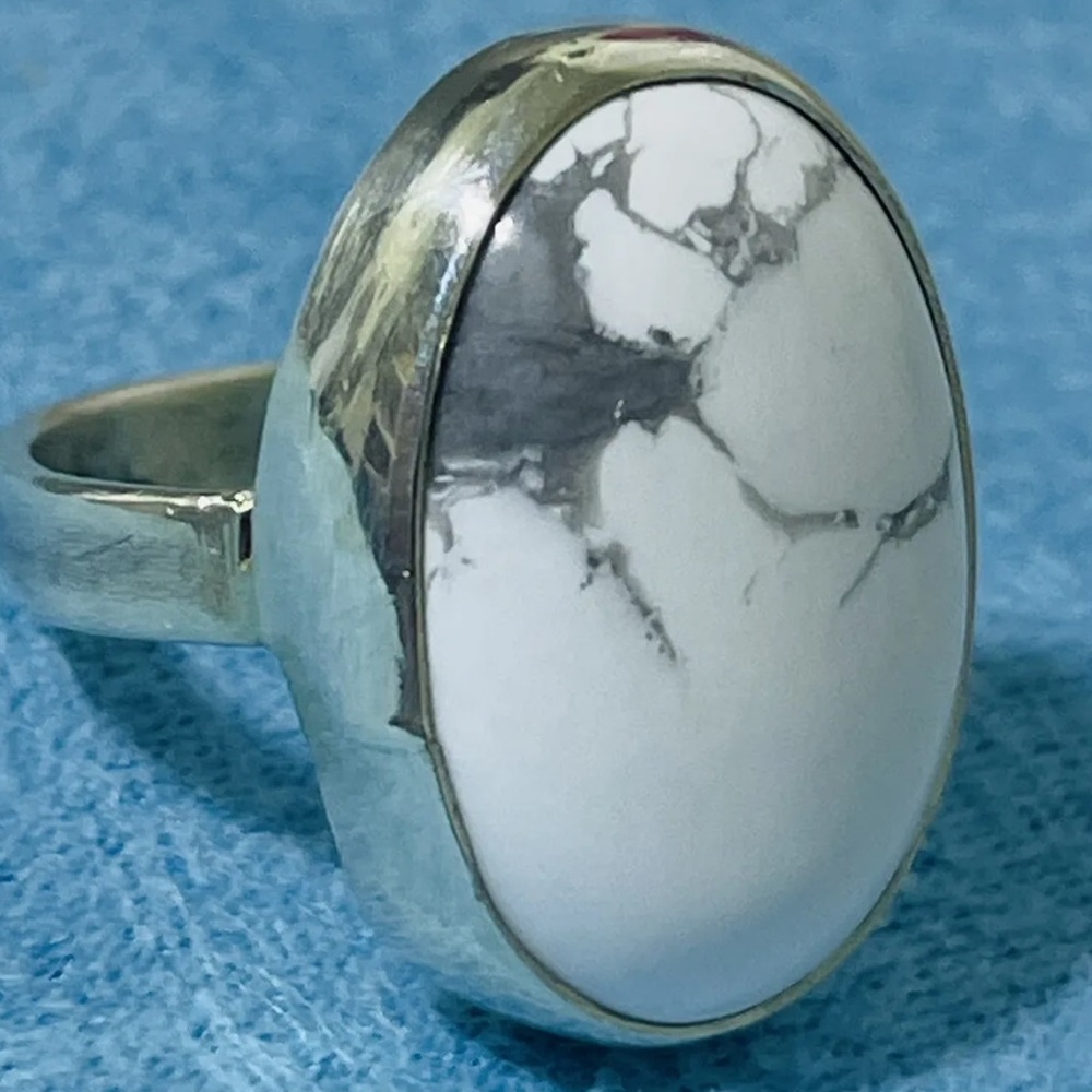 925 Sterling Silver Men’s Ring Wild-horse Turquoise Handmade USA Jewelry Size 9